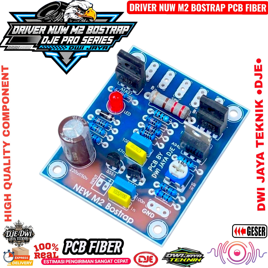 Driver M2 Bostrap NUW New Version PCB Fiber - Audio Amplifier Driver High Quality