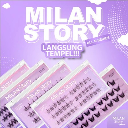 [ LANGSUNG TEMPEL ] MILAN STORY N SERIES Bulu Mata Palsu | Eyelash Extention | Eye Make Up | Douyin 