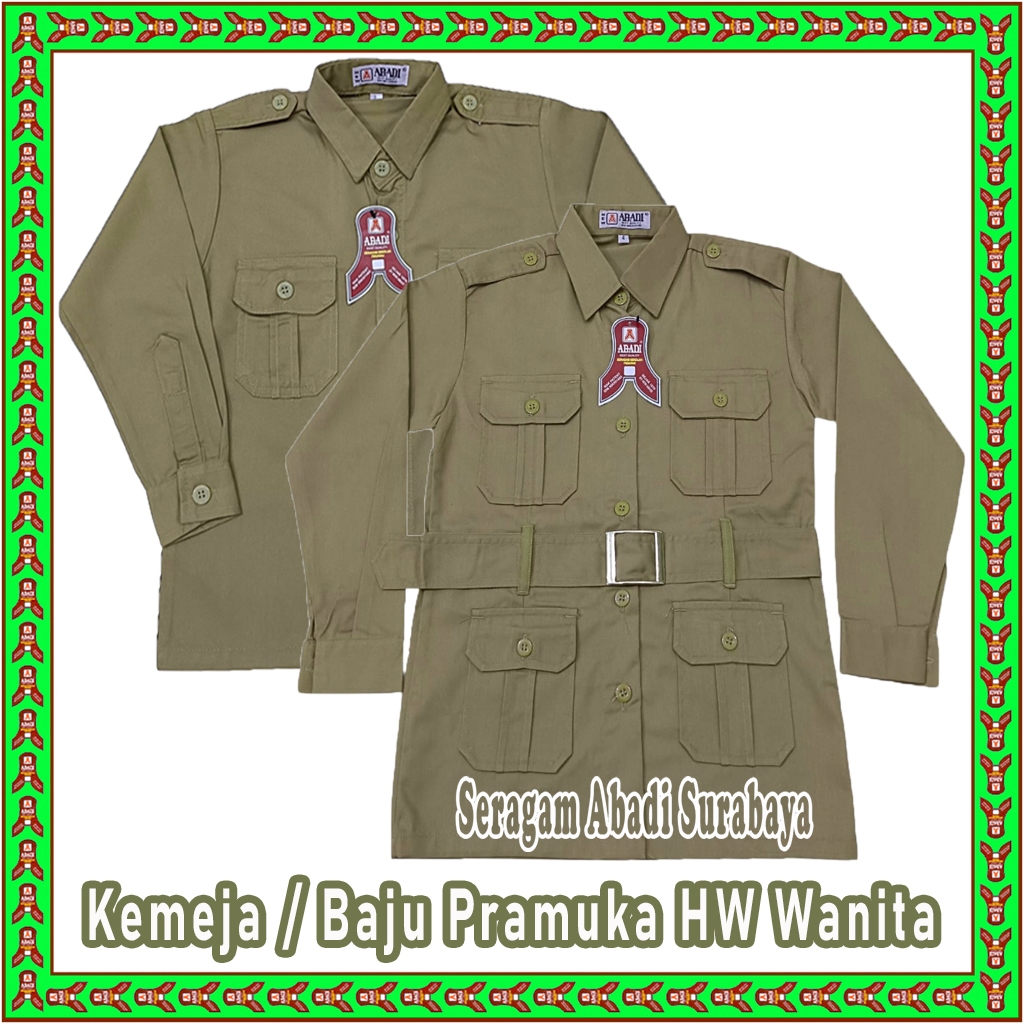 Klemeja / Baju Pramuka HW Muhammadiyah Wanita, Seragam Abadi.