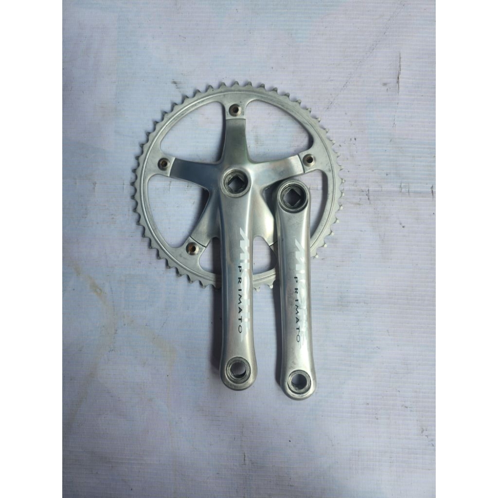 Crankset Miche Primato 165mm 49T. Used, Minus Drat Tracker Arm Kanan Aus