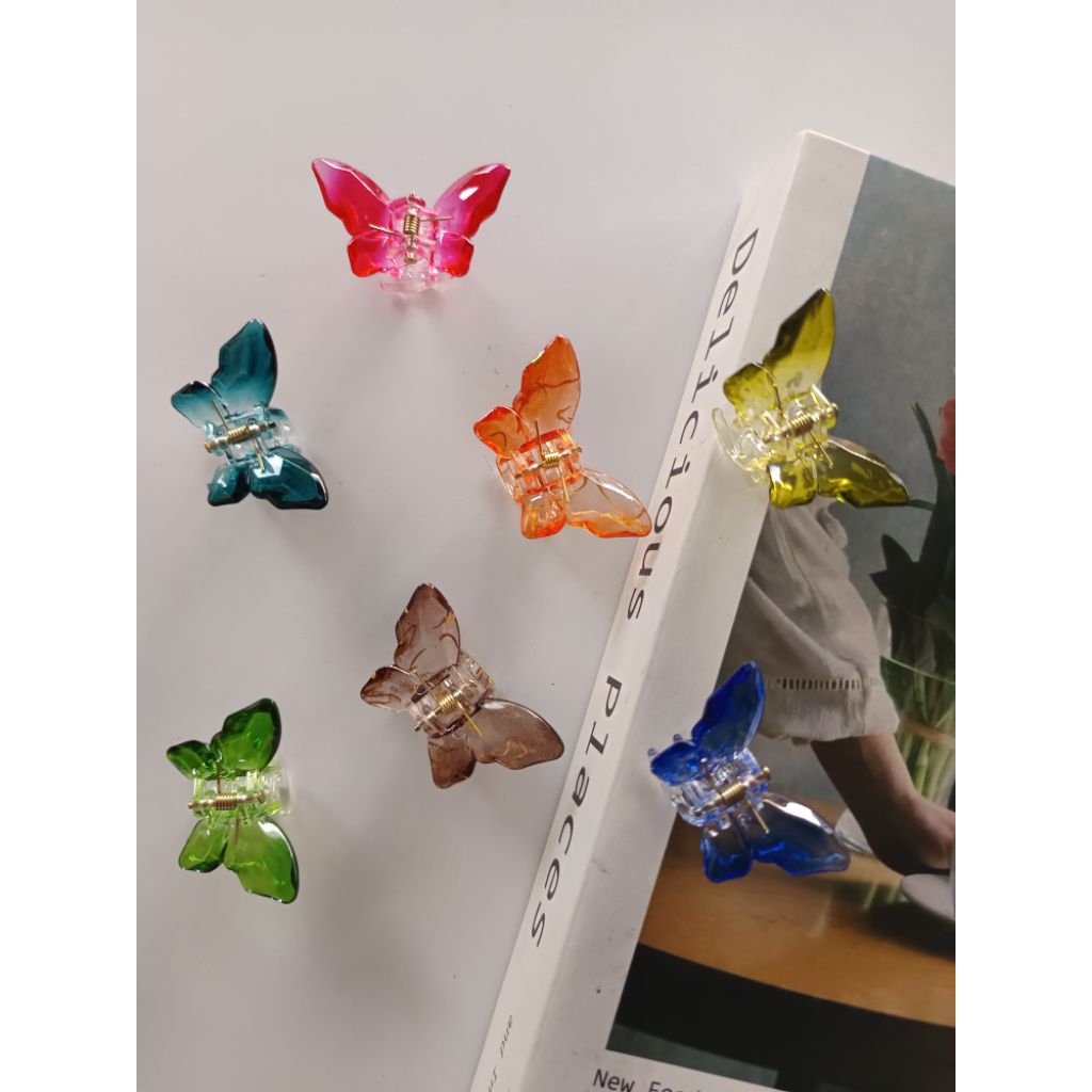 Jedai Kupu Aesthetic Korea Jedai Rambut Premium Jepit Rambut Kupu