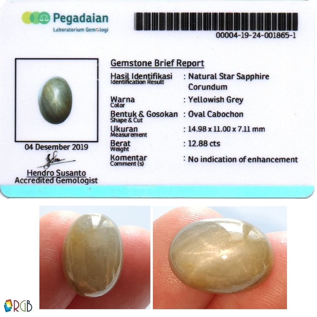 Natural Star Sapphire 12.88ct - NTE