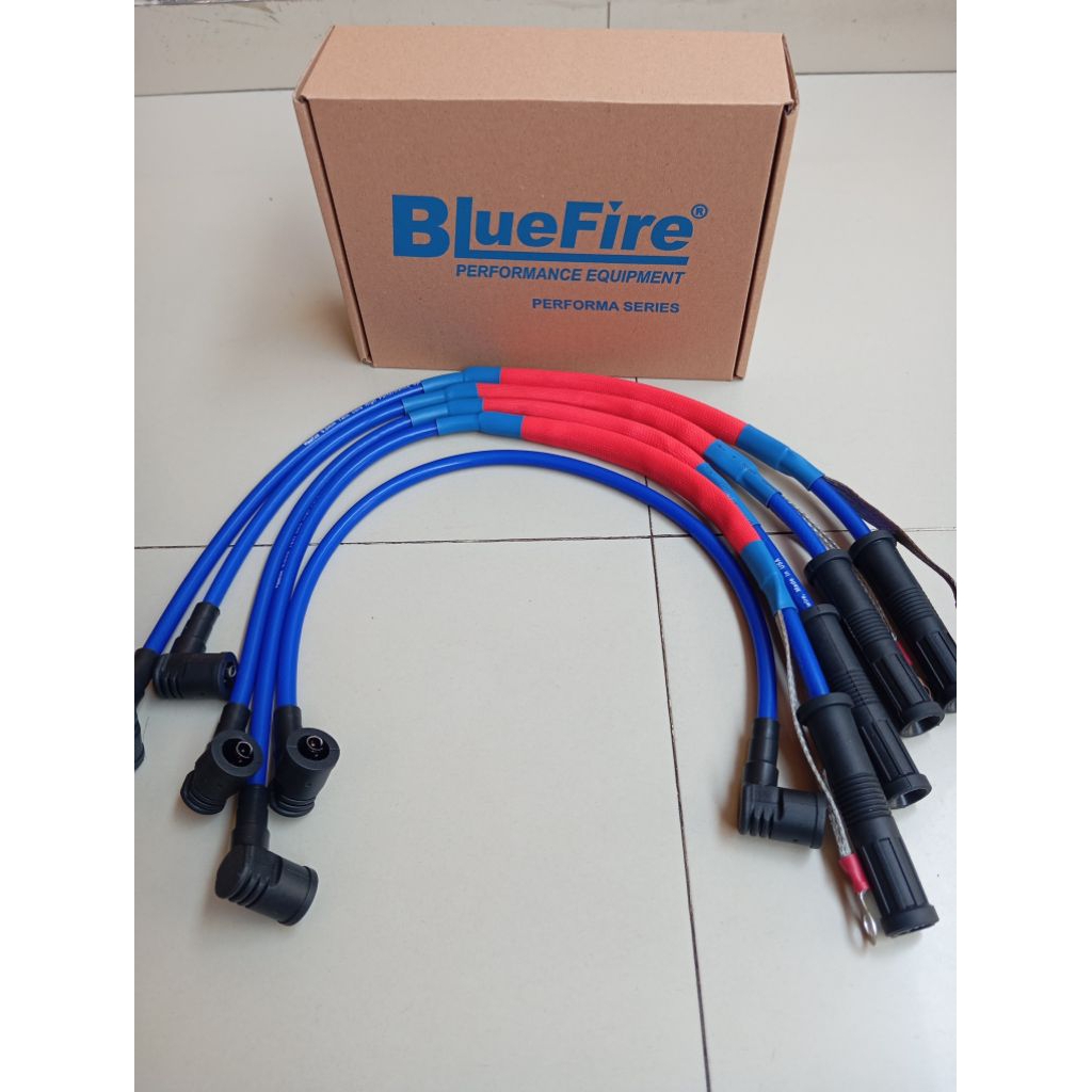 Kabel Busi Racing Bluefire + Gronding Mobil Nissan Terrano Car Modifikasi Kabel Busi Bluefire Mobil 