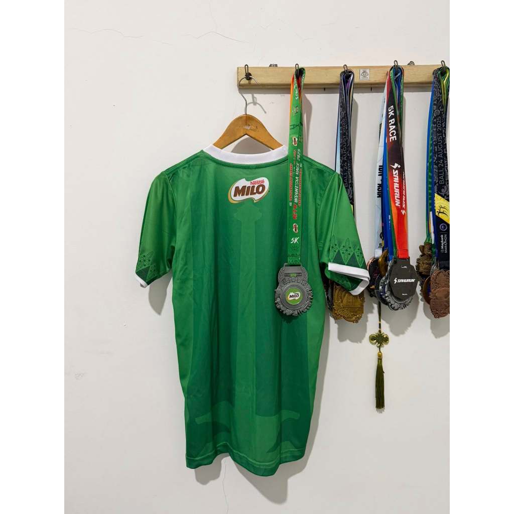 Jersey Milo Run 2025 size L + Medali 5k