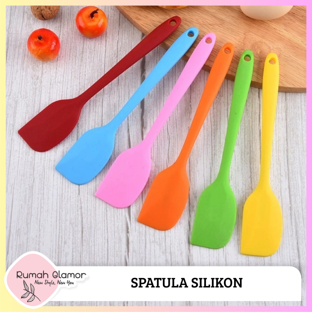Spatula Silikon Tahan Panas Spatula Masak Spatula Kue Spatula Silicon Tahan Panas