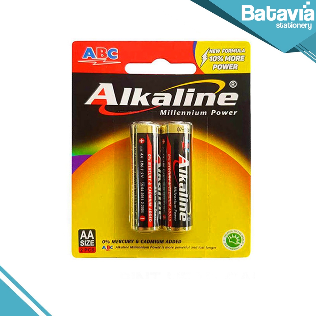 BATERAI ALKALINE AA ISI 2 | BATERAI ABC ALKALINE A2
