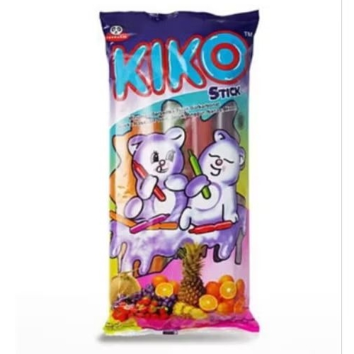 KIKO Es Stik Jelly - 10 Sticks, Rasa Buah Alami, Berserat Tinggi