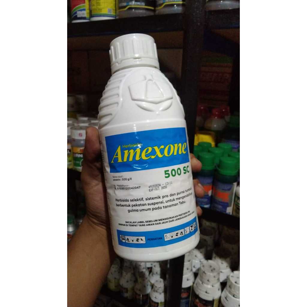 Amexone 500SC 1000ml - Herbisida Sistemik Selektif untuk Tebu, Jagung, Nanas, dan Padi
