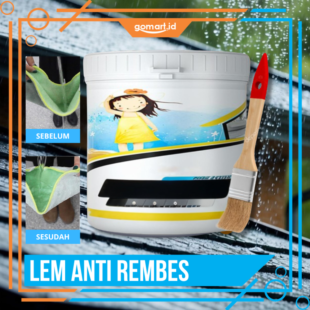 Lem Anti Bocor 500gr Super Kuat Ampuh Praktis - Lem Anti Air Tahan Lama - Lem Coating Waterproof