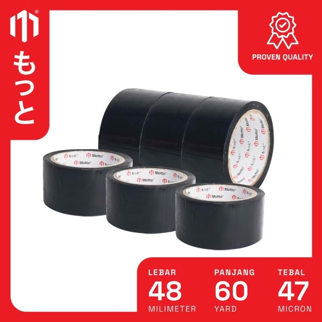 Lakban Warna Motto Tape 48mm x 60 Yard - 1 Pcs/Roll (Satuan) - Motto Tape