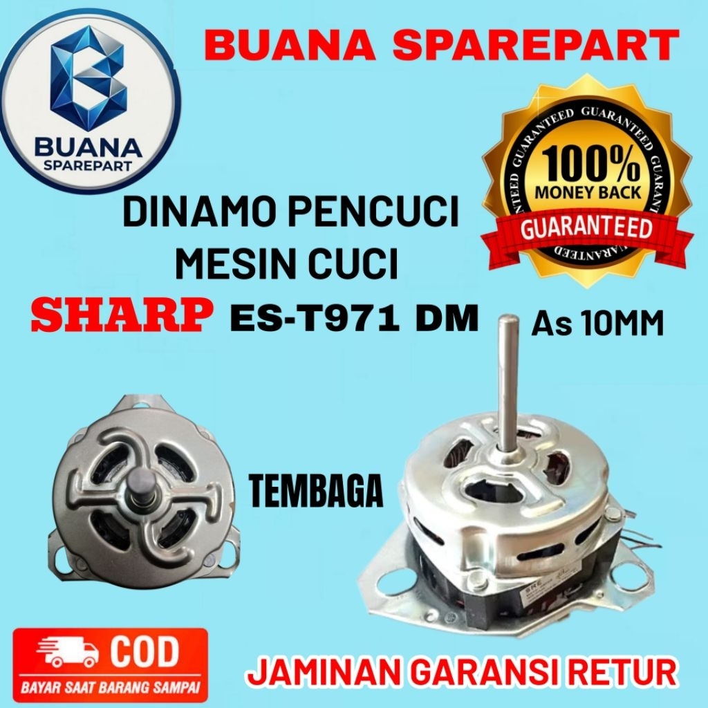 dinamo pencuci mesin cuci SHARP ES-T971DM as 10mm original