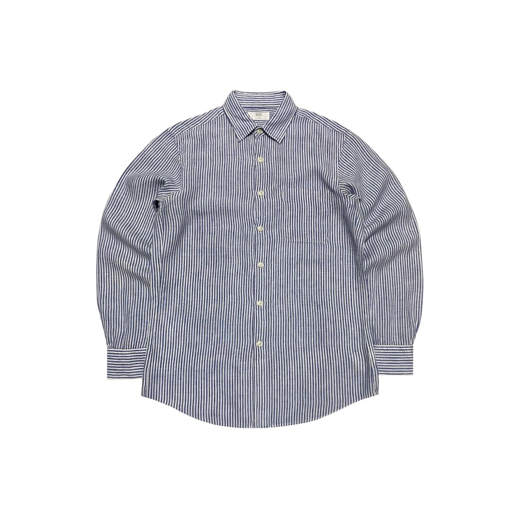 Uniqlo Linen Stripe Shirt