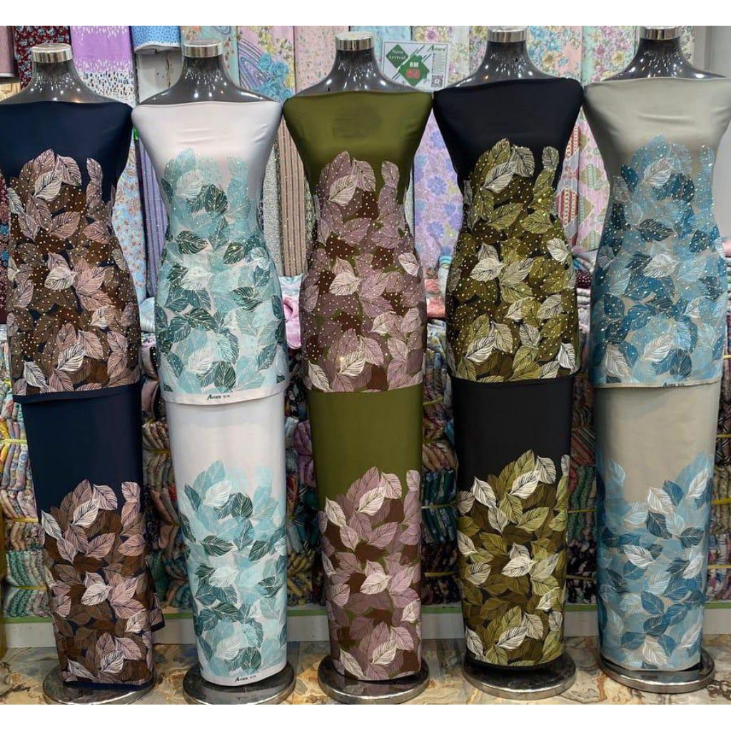 KAIN PASANG MALAYSIA ALFARO SILK DILENGKAPI BATU TABUR
