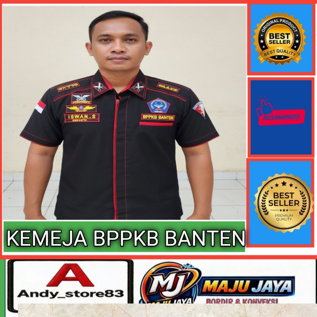 kemeja BPPKB BANTEN/ seragam kemeja BPPKB BANTEN tangan pendek