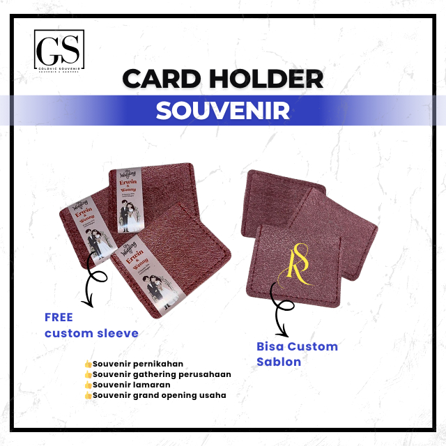 souvenir pernikahan card holder