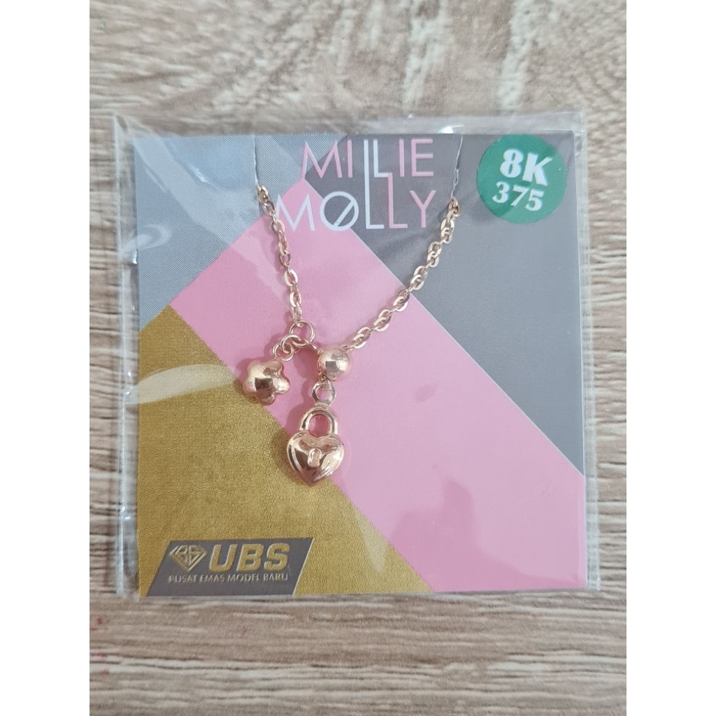 Cincin Emas Serut Millie Molly 375 UBS - BLIMBING JEWELRY