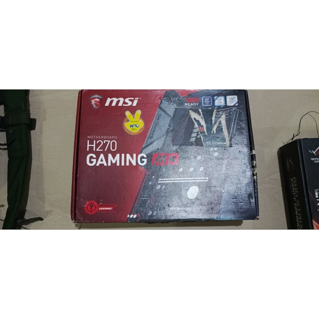 motherboard MSI H270gaming M3 generasi 7 lengkap normal