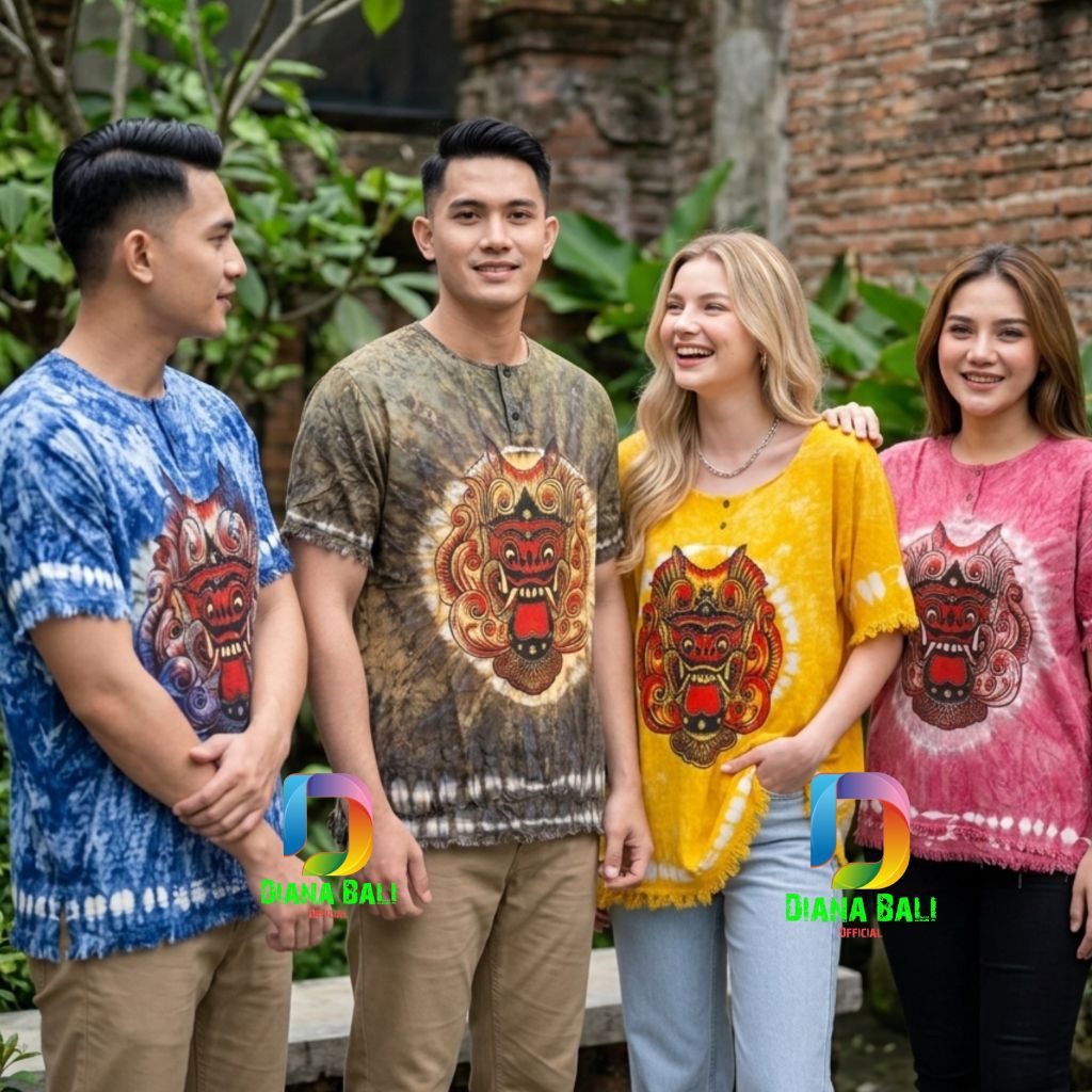 BAJU BARONG BALI ABSTRAK/BAJU BALI UNISEX/BAJU BARONG DEWASA