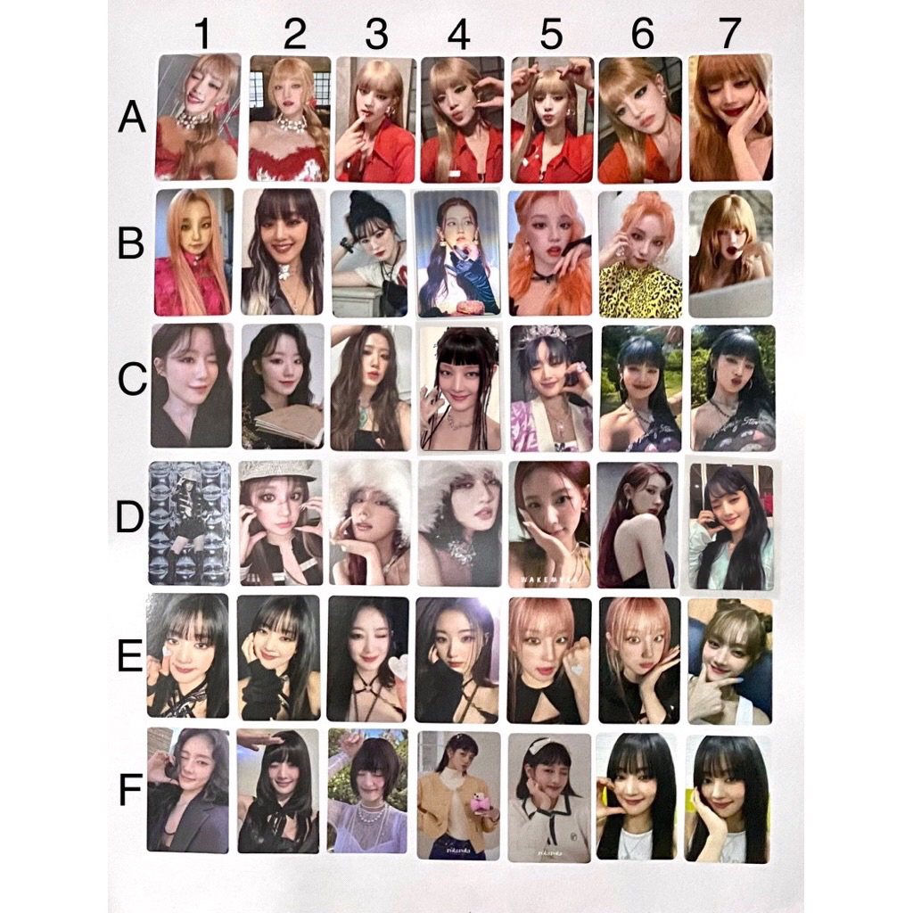 CLEARANCE Official photocard pc i-dle (g)i-dle miyeon minnie soyeon yuqi shuhua album pob gidle