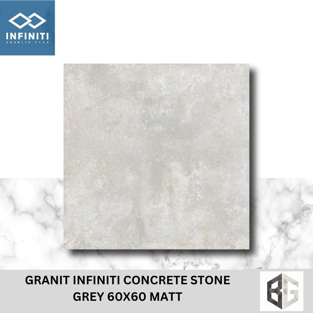 GRANIT INFINITI Concrete Stone Grey, Dark Grey 60x60 Matt