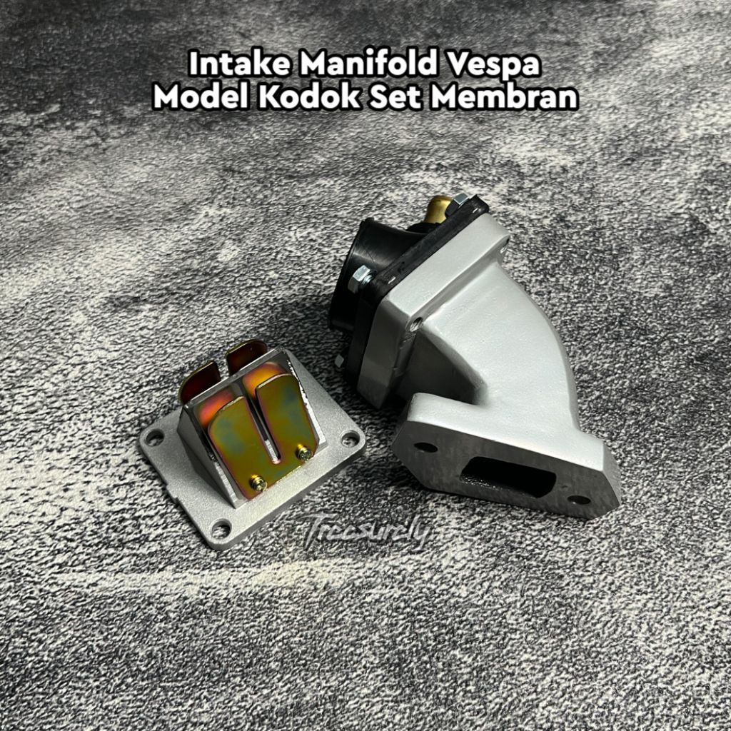 Intake ManifoldModel Kodok Vespa Komplit Membran Rx King