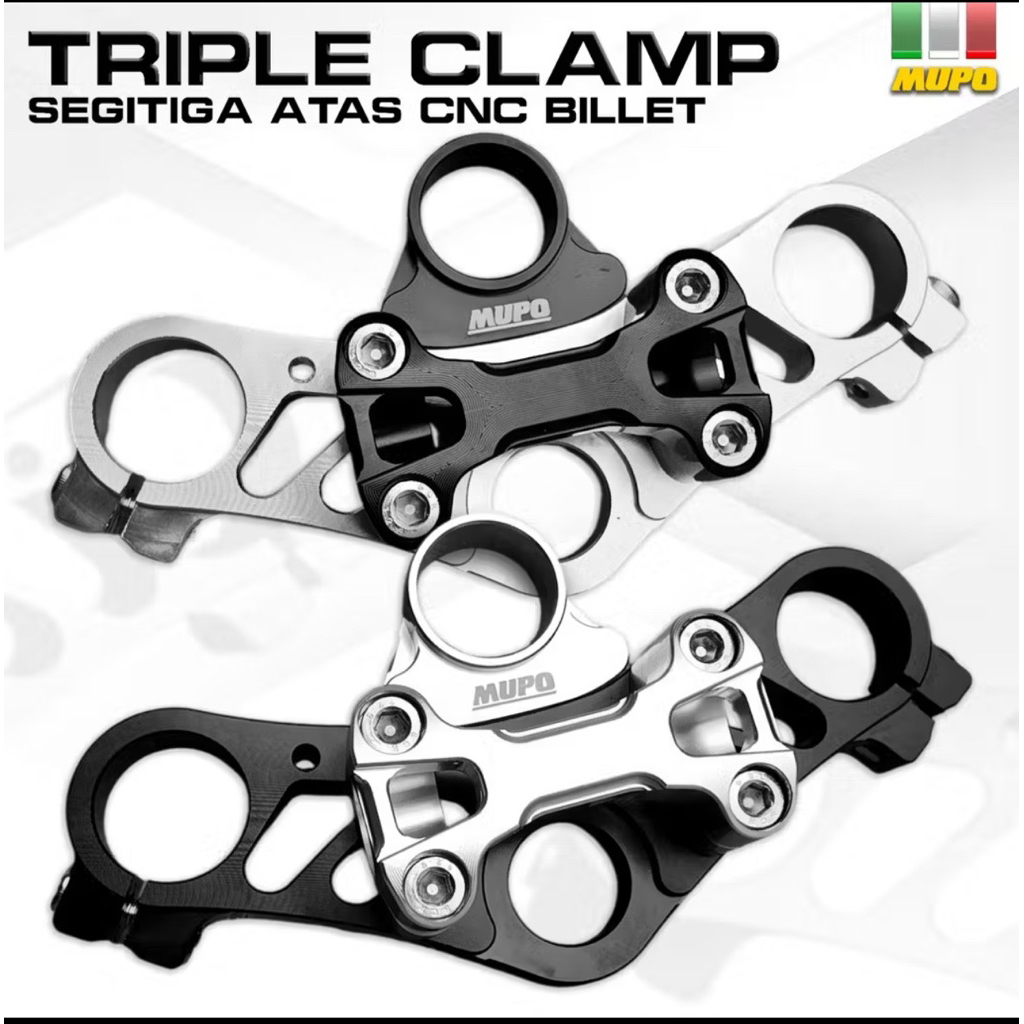 TRIPLE KLAM / SEGITIGA ATAS CNC NINJA R / NINJA SS / NINJA KIS T SEGITIGA CNC MUPO ORIGINAL