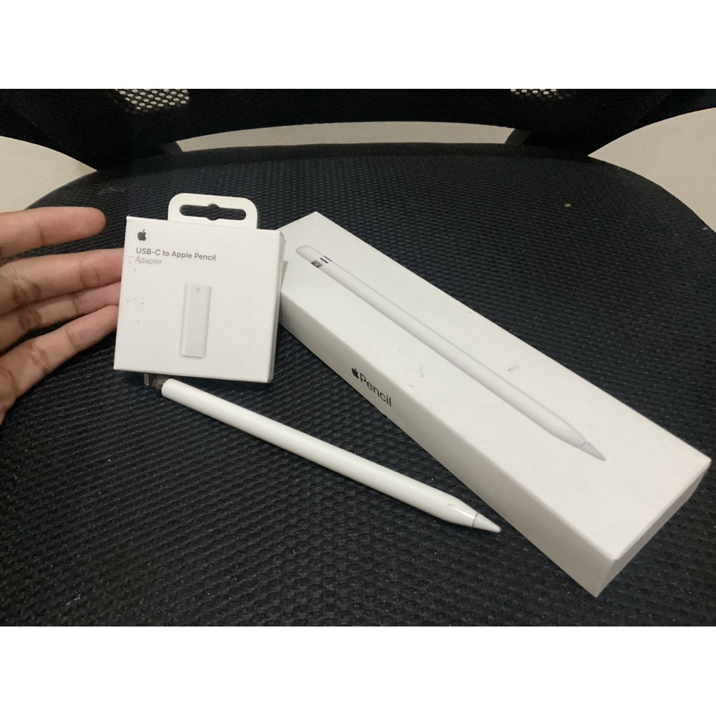 Apple Pencil Gen 1 + Adaptor (Type-C) Second/Bekas