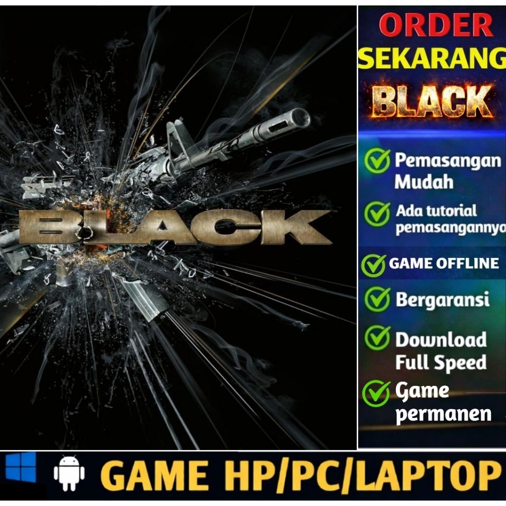 BLACK PS2 - GAME HP/GAME LAPTOP/PC