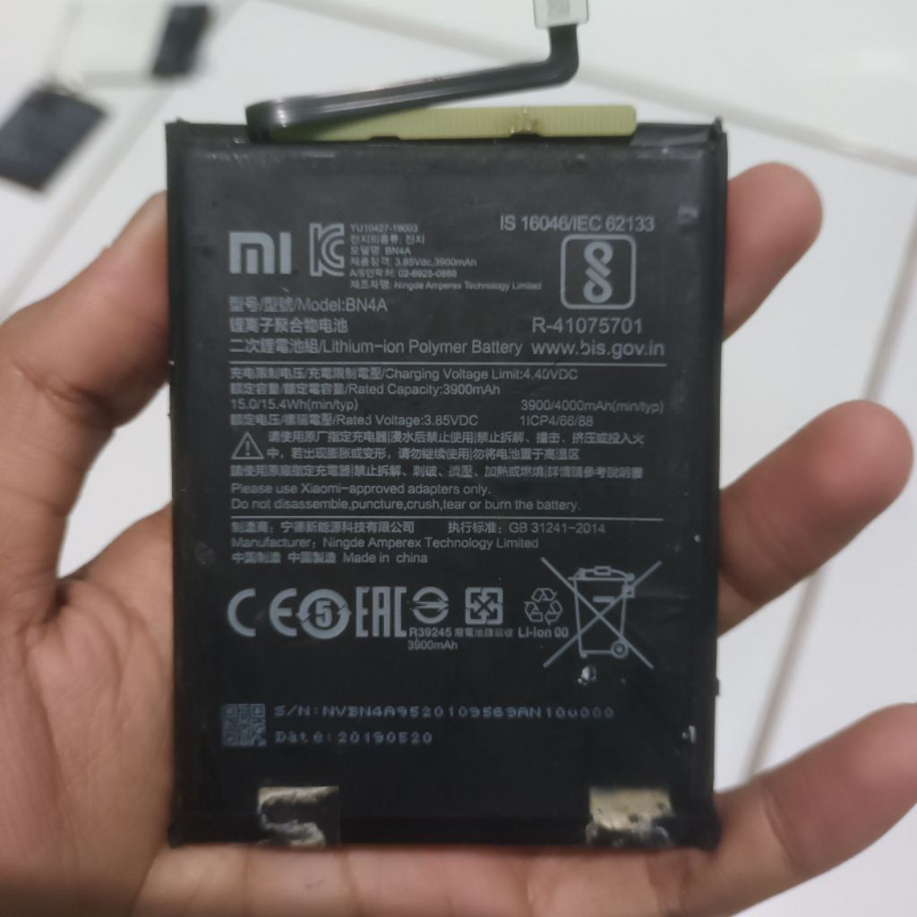 Baterai BN4A Redmi Note 7, Note 7 Pro, Note 7S | Original 100% Copotan