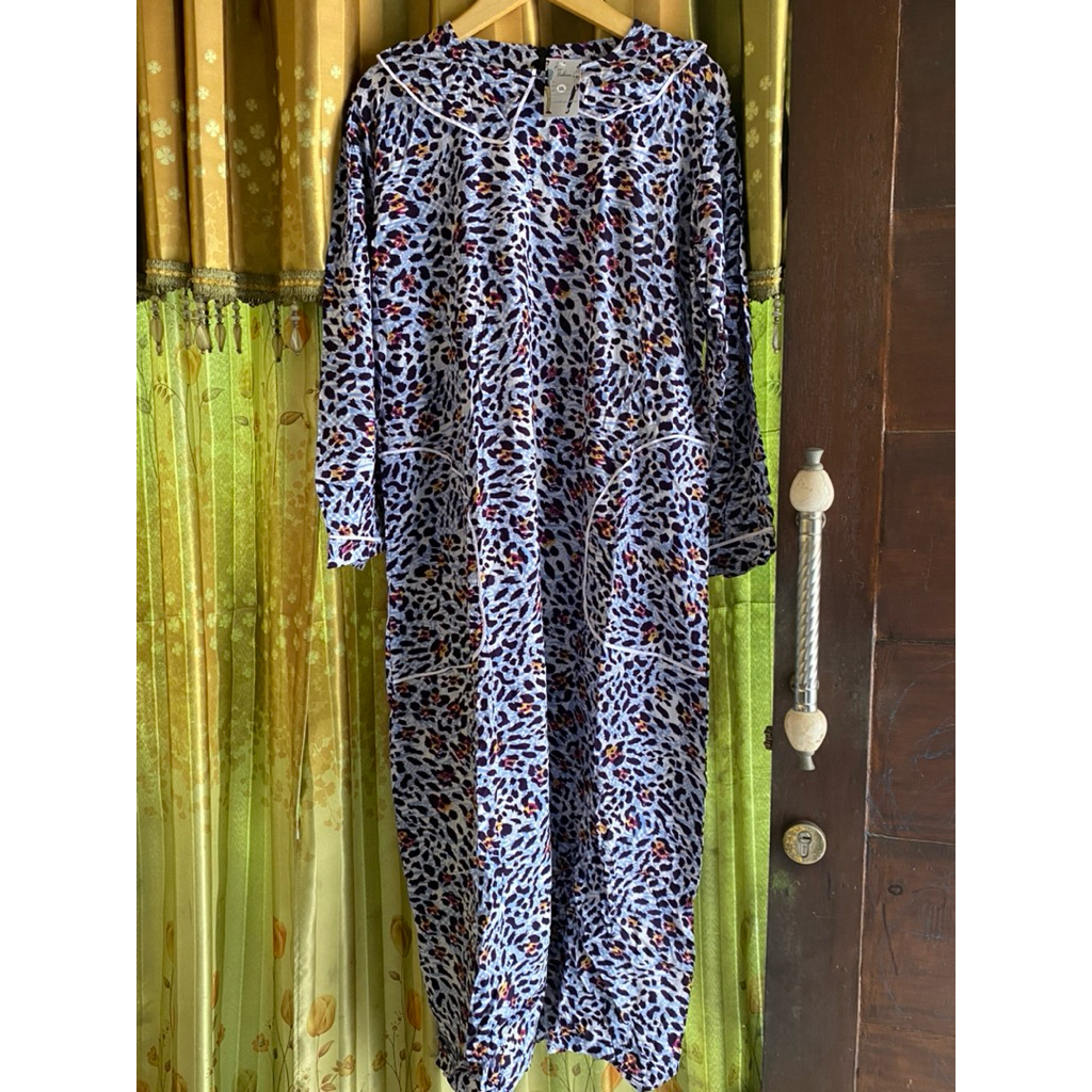 [NEW] GAMIS RAYON MOTIF MACAN TUTUL