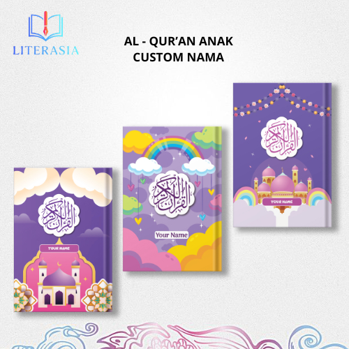 Al Quran Anak Custom Nama A5 A6 Hardcover Terjemah & Latin Terlengkap - Literasia