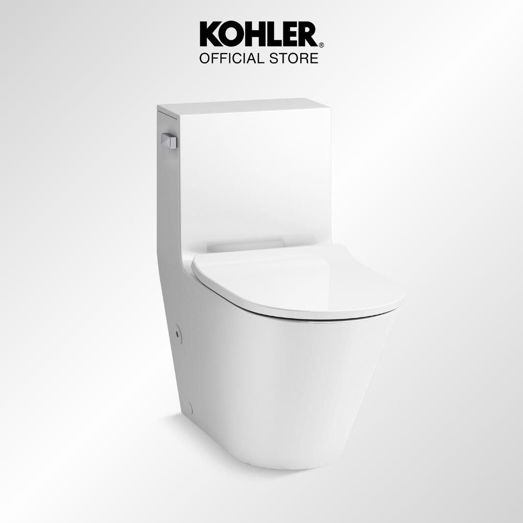 Kohler Brazn Toilet 1PC K-EX22378T-SL White Revolution 360 Soft Close Seat Floor-mount