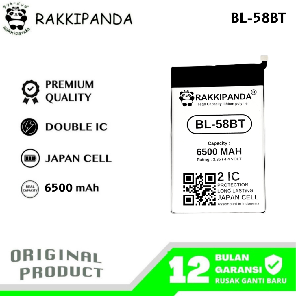 RakkiPanda - BL-58BT Tecno Pouvoir 4 LC7 / Pouvoir 4 Pro LC8 / Pova 4 LG7N Batre Batrai Baterai