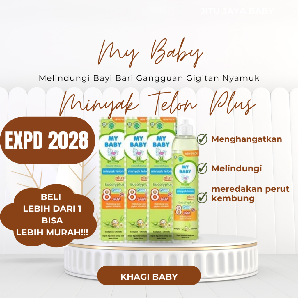 MURAH My Baby Minyak Telon Plus Eucalyptus & Lavender Special x3pcs | expd 2028