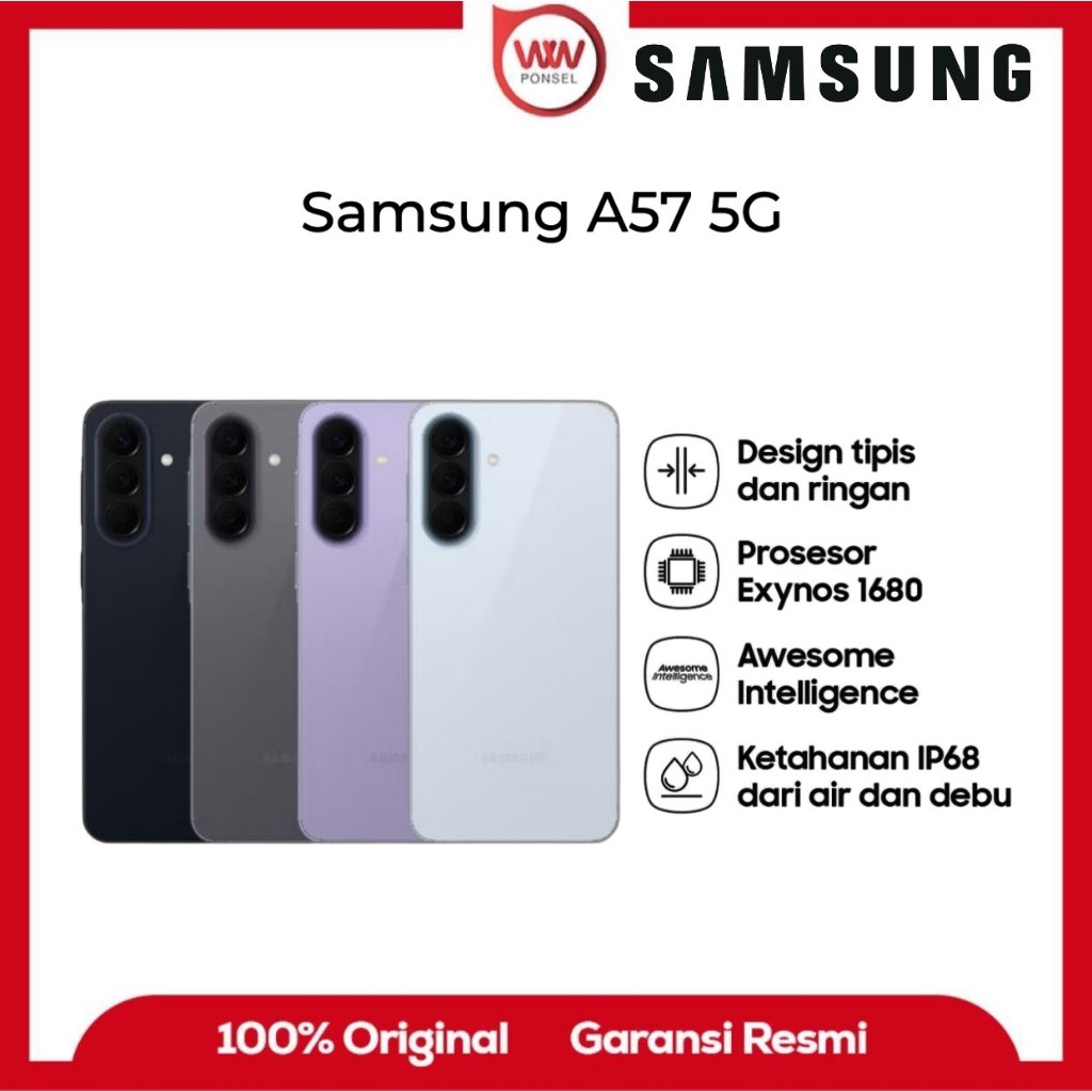 Hp Samsung A57 5G Ram 8GB Internal 128GB Garansi Resmi