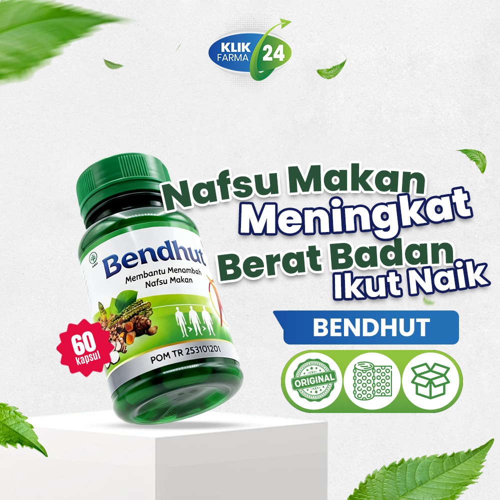 PENGGEMUK BADAN BPOM BENDHUT Kapsul Penambah Berat Badan Aman 60 Kapsul BPOM