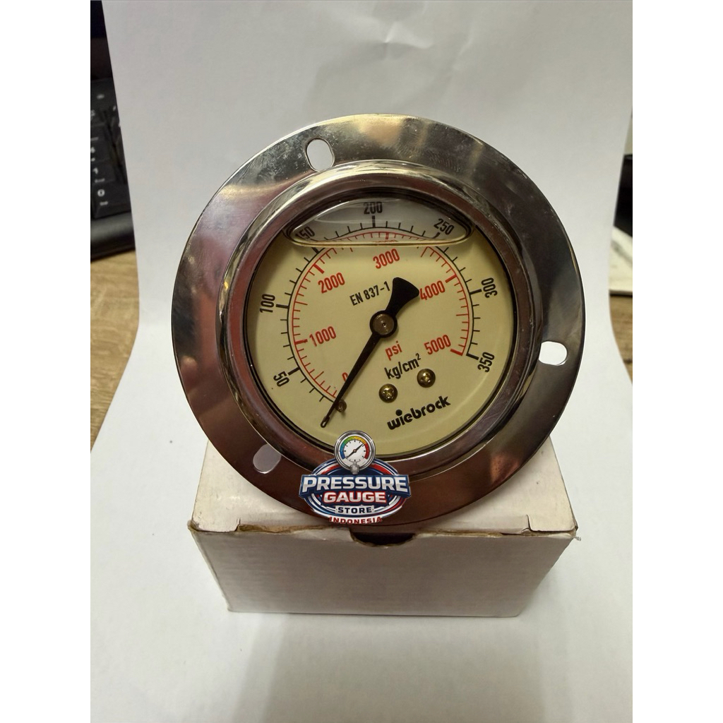 PRESSURE GAUGE WIEBROCK 350 KG / BAR - 5000PSI BACK CONNETION / MODEL PAYUNG