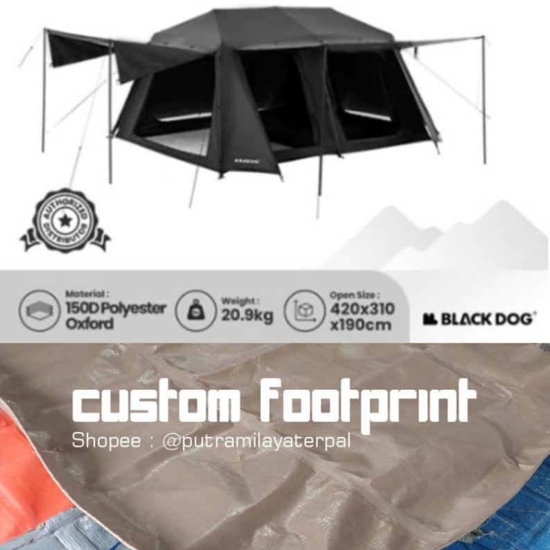 Footprint Tenda Blackdog  Cinema V2 / Alas Tenda Blackdog Cinema V2 CBD-2300ZP012