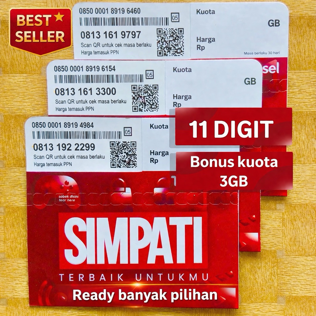 Kartu Perdana Nomor Cantik Telkomsel Triple