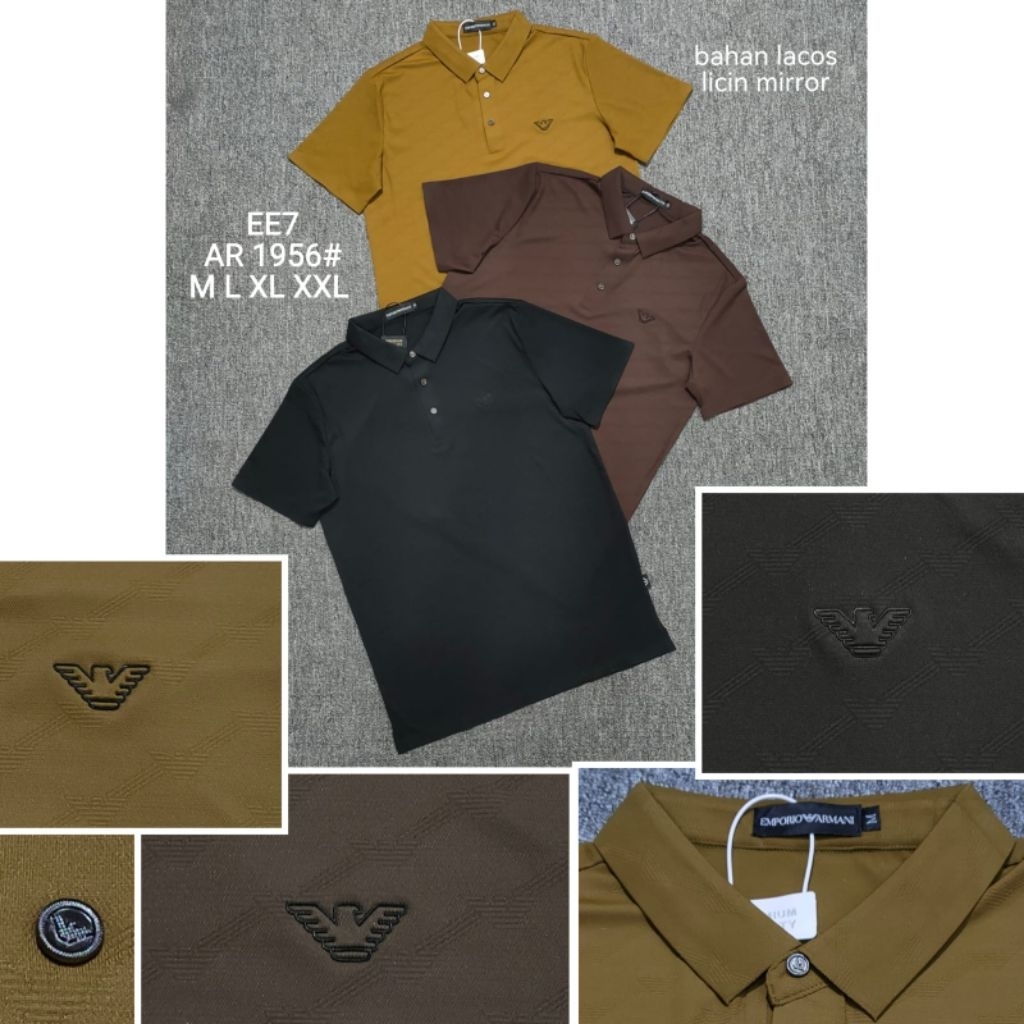 Kaos kerah polo pria dry fit premium