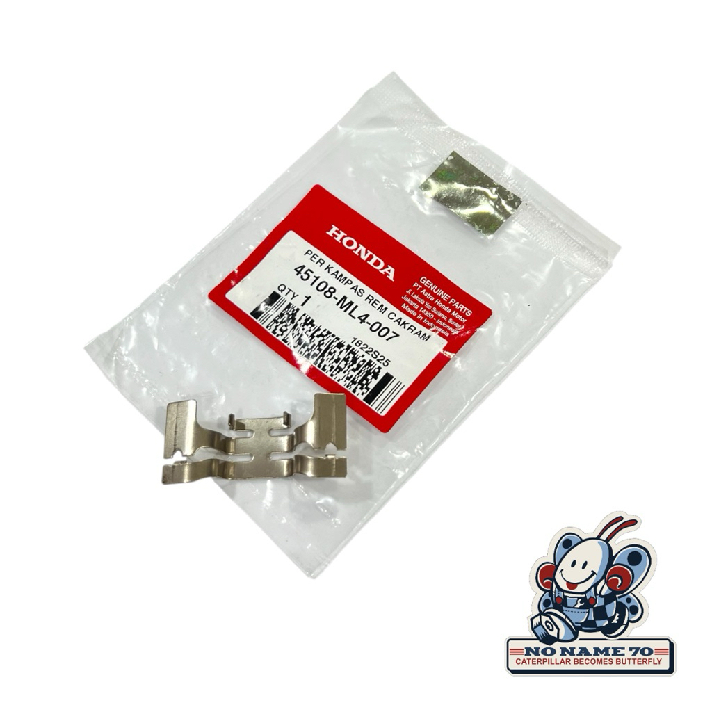 45108 ML4 007 Plat Tahanan Kaliper Rem Cakram Depan Honda Karisma Supra X 125 CS1 Tiger Original