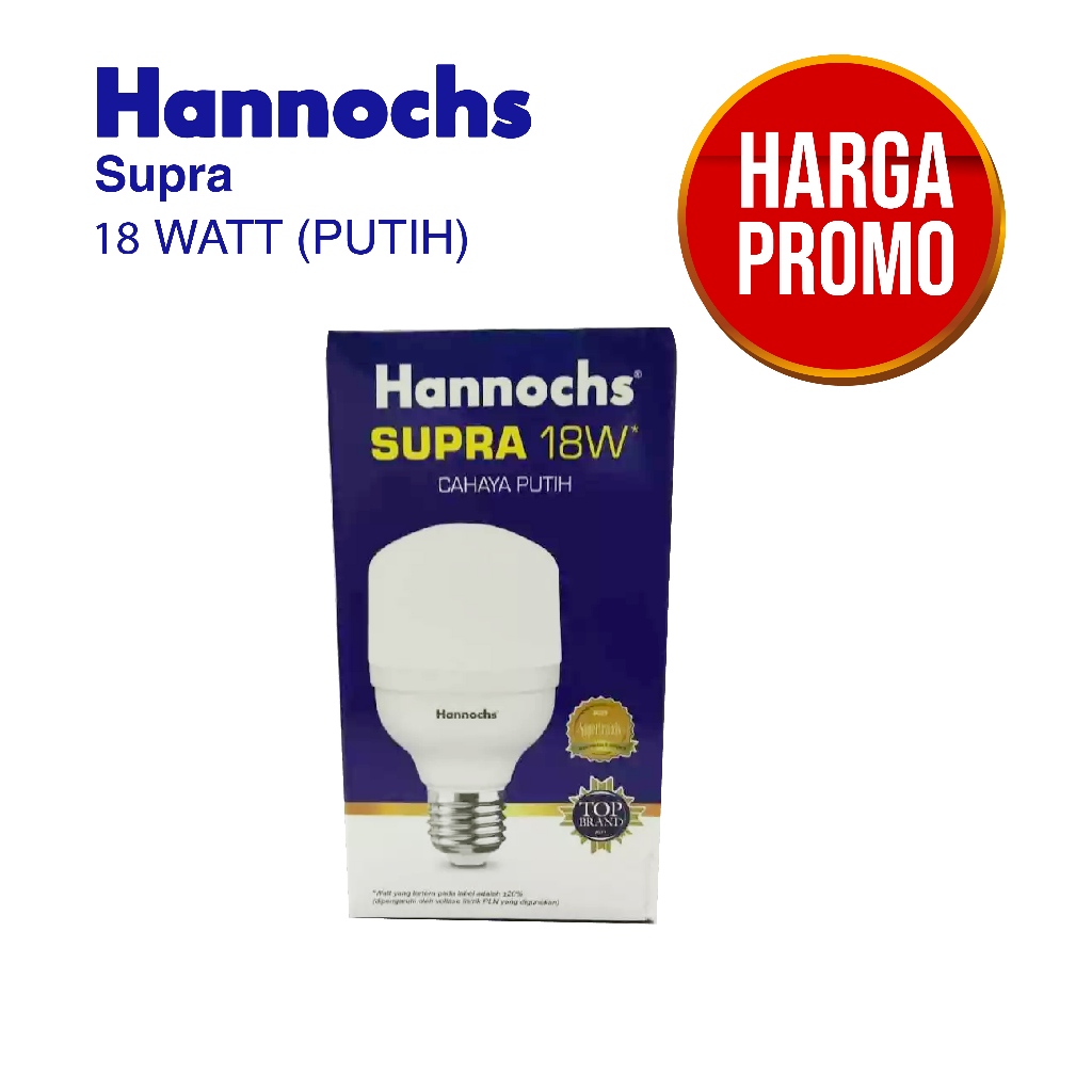Lampu Hannochs 18 Watt Bohlam LED Hannochs Supra Hemat Energi