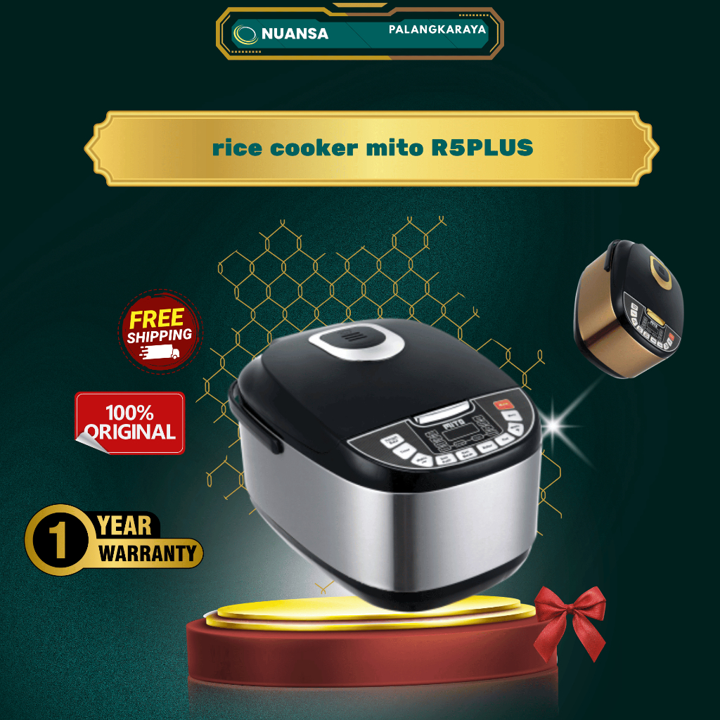 MITO-DIGITAL RICE COOKER R5+ MITOCHIBA RICE COOKER MULTIFUNGSI DIGITAL 2L