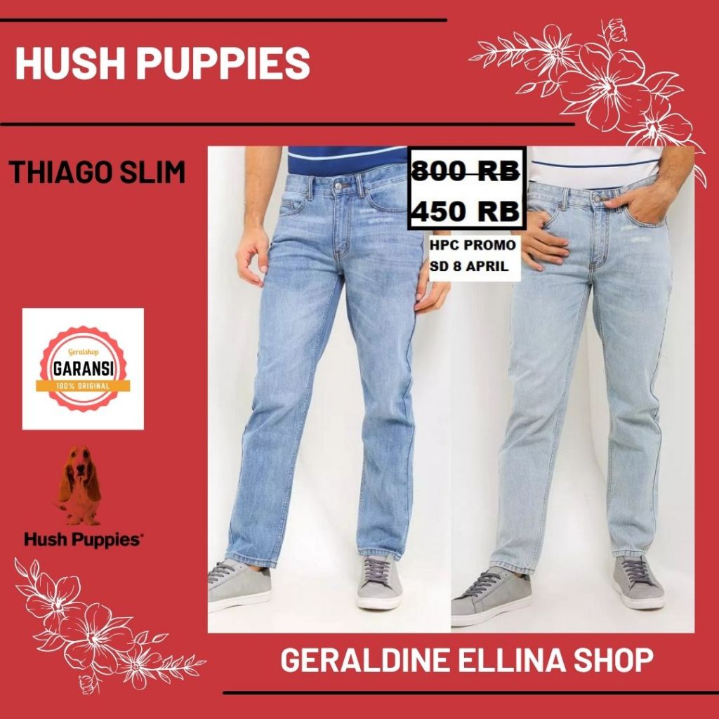 Celana Jeans Hush Puppies 100% original store seri THIAGO SLIM
