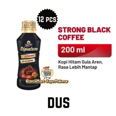 [ Dus Isi 12 Pcs ] Kopi Kapal Api Signature Gula Aren Strong Black Coffee 200Ml