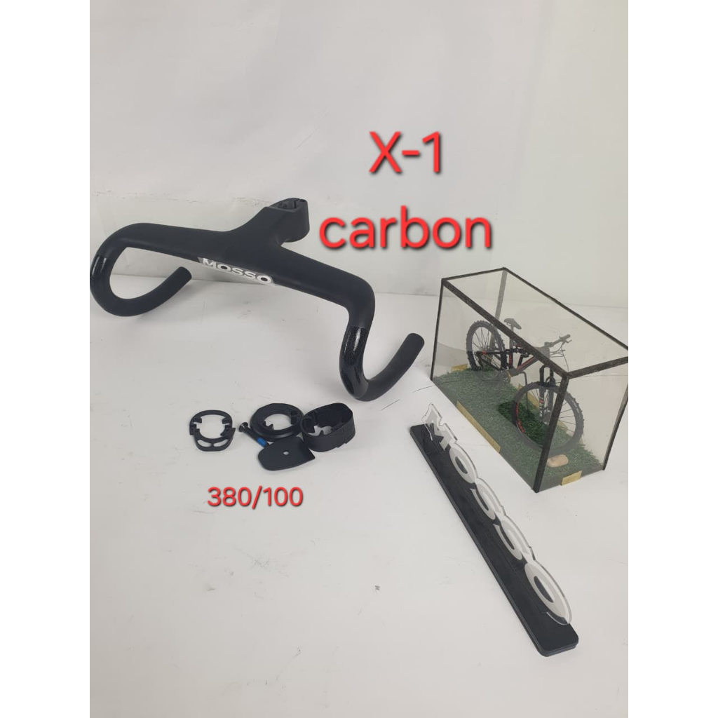 DROPBAR MOSSO CARBON X1 INTEGRATED OVERSIZED 380/10CM