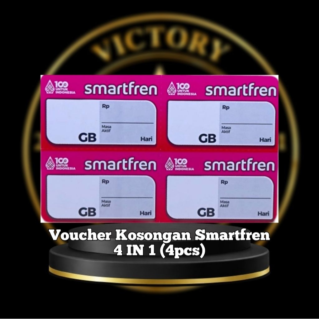 Voucher kosong Smartfren 4 SN murah / Voucher Blank Smartfren 1 Ikat Nasional / Voucher Zero Smartfr