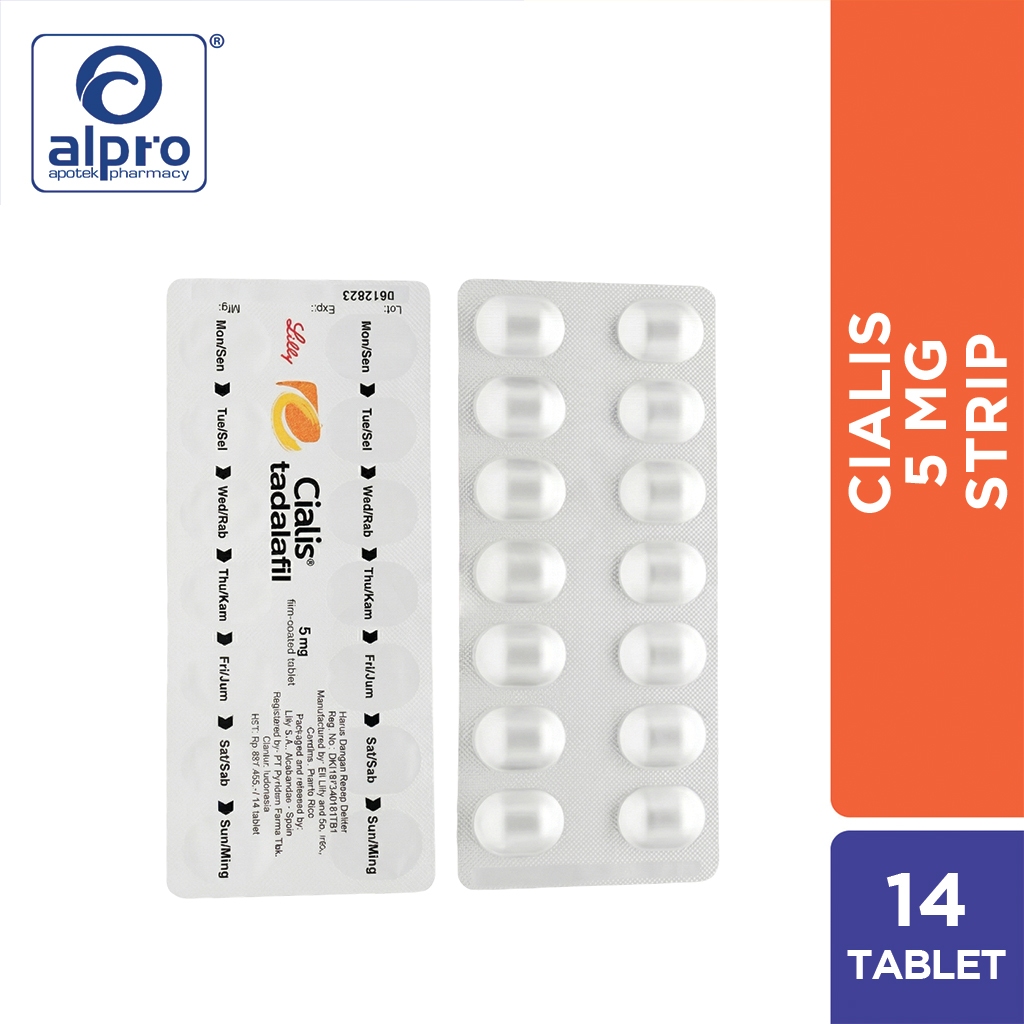 CIALIS 5 MG 1 BLISTER @ 14 TABLET SALUT SELAPUT