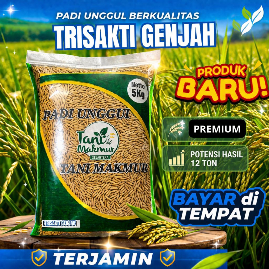 BENIH PADI UNGGUL TRISAKTI GENJAH ORIGINAL 5KG