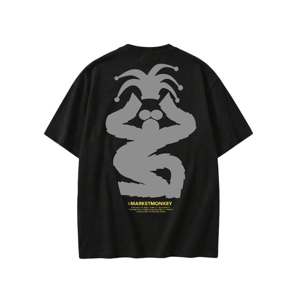 Market Monkey Kaos Pria Crown King Cotton Combed 20s
